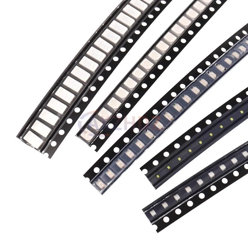 100PCS 0402 0603 0805 1206 SMD LED Diode White Red Yellow Emerald Green Blue Purple Orange Light Emitting Diode 1608 2012 3216