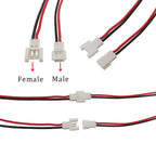 10/20Pcs MX 2.0 JST Pitch 2.0mm 2 Pin Aerial Docking Male Female Plug Socket Cable Wire Connector 150MM Lenght