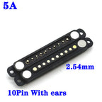 1sets DC 36V 5A Waterproof Magnetic Pogo Pin Connector 5Pin With Ears Pogopin Male Female Spring Loaded DC Power Socket