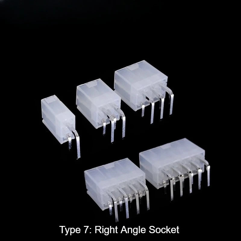 10Set MX4.2mm Pitch 5557/5558/5559/5569 0.165" Mini-Fit Dual Row 2*1-2*12P Female Receptacle Male Plug Pin Terminal Connector