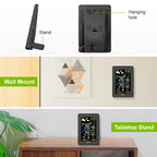 BALDR Wireless Color Weather Station DigitalThermometer Hygrometer Clock Calendar Barometer Sun Time Forecast Trend Sensor -40℃