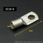 SC Type Wire Nose Terminal SC6 SC10 SC16 SC25 Bare Copper Battery Block Lugs Hole ID 6 8 10 12mm Crimp Wire Connector