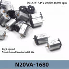 Micro N20 Motor DC3.7-7.4v High-speed Airplane Model Parts Remote Control Airplane DIY Strong Magnetic Carbon Brush Power Motor.