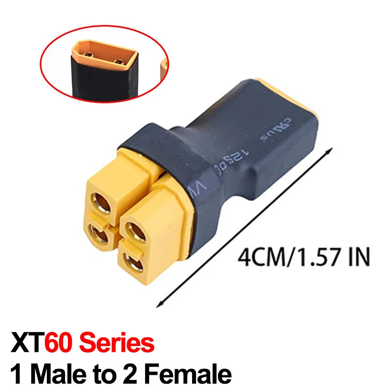 XT60/XT90 Male Female Parallel Plug Adapter Converter Connector Cable Lipo Battery Harness Series Plug Wiring Replacement Part