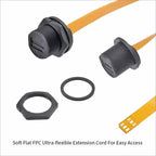 TF Mini Waterproof SIM Card Adaptor IP67 Panel Mount Connector SDTF Interface SIM Card Socket Data Flexible FPC Extension Cable