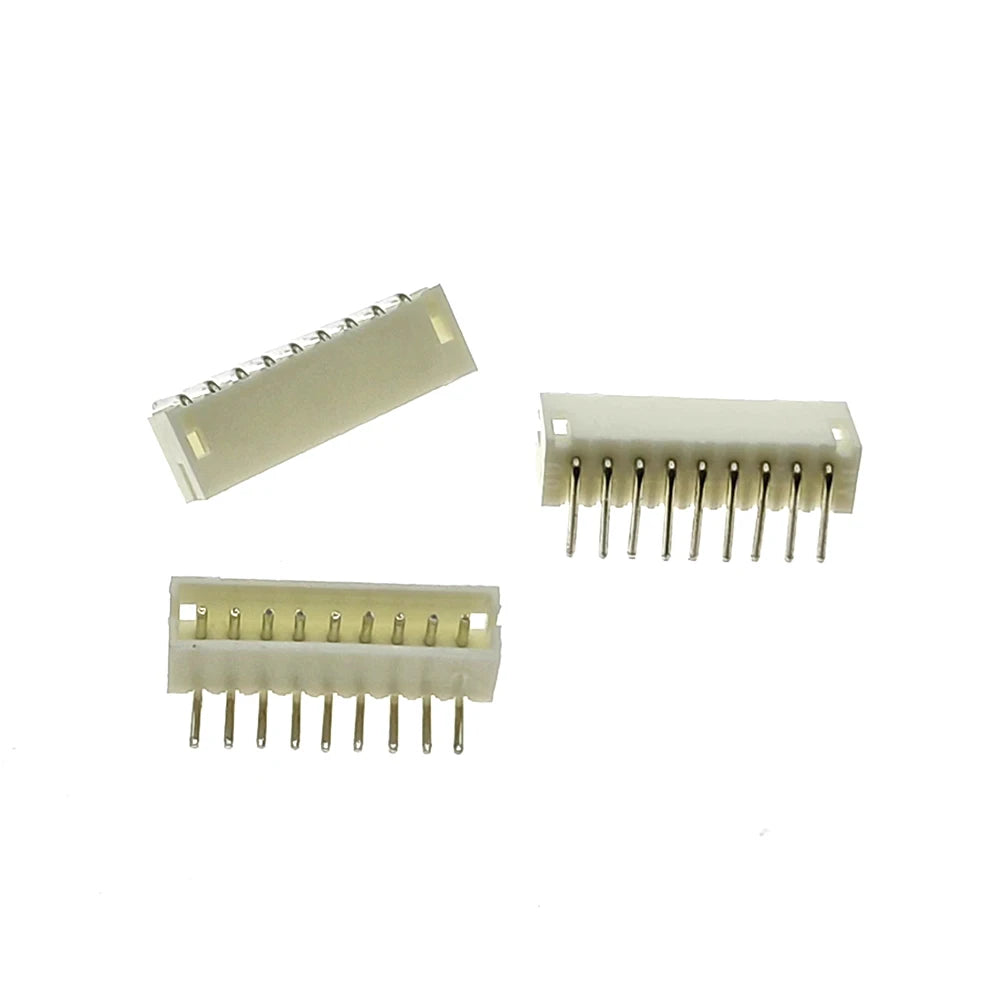 50pcs JST ZH 1.5mm 2P/3P/4P/5P/6P/7P/8P/9P/10P Right Angle Pin Male Connector