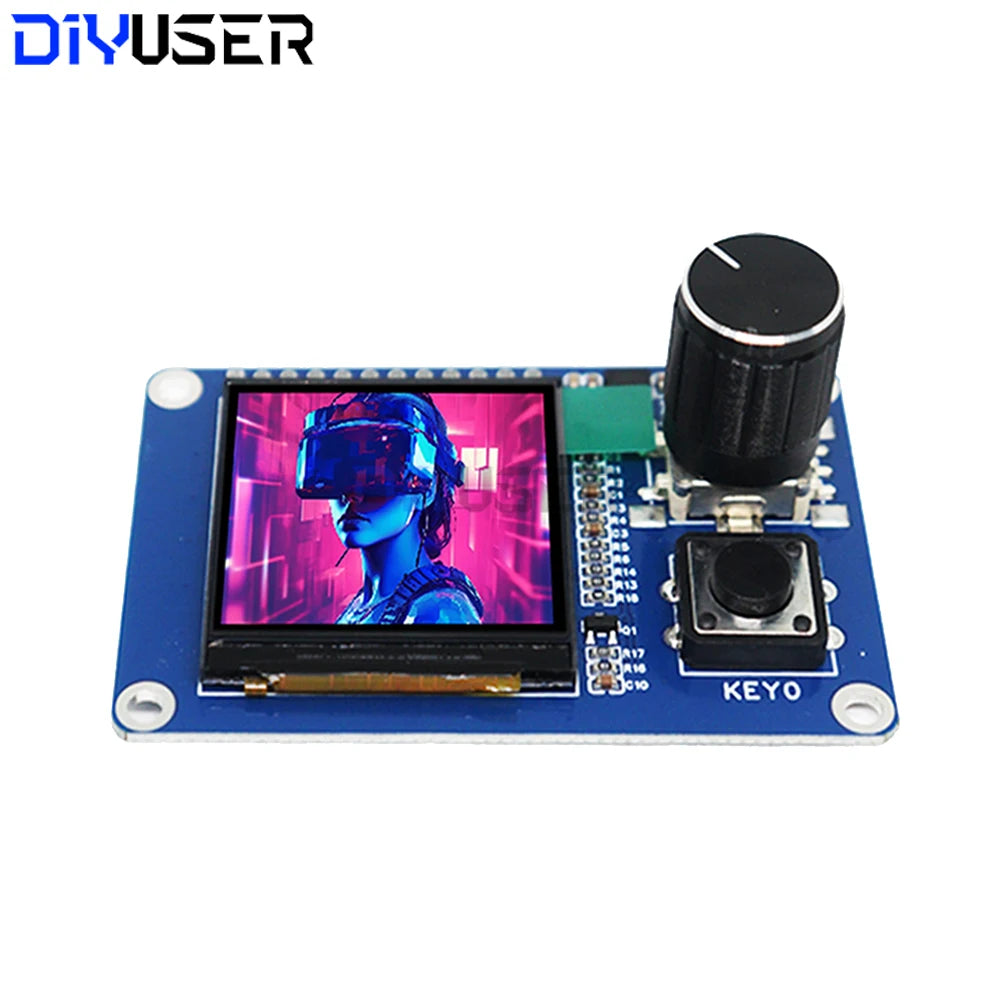 1.54 inch TFT LCD Display Module with EC11 Rotary Encoder Button, IIC/I2C SPI Interface 240x240 for ESP32 ESP8266 DIY