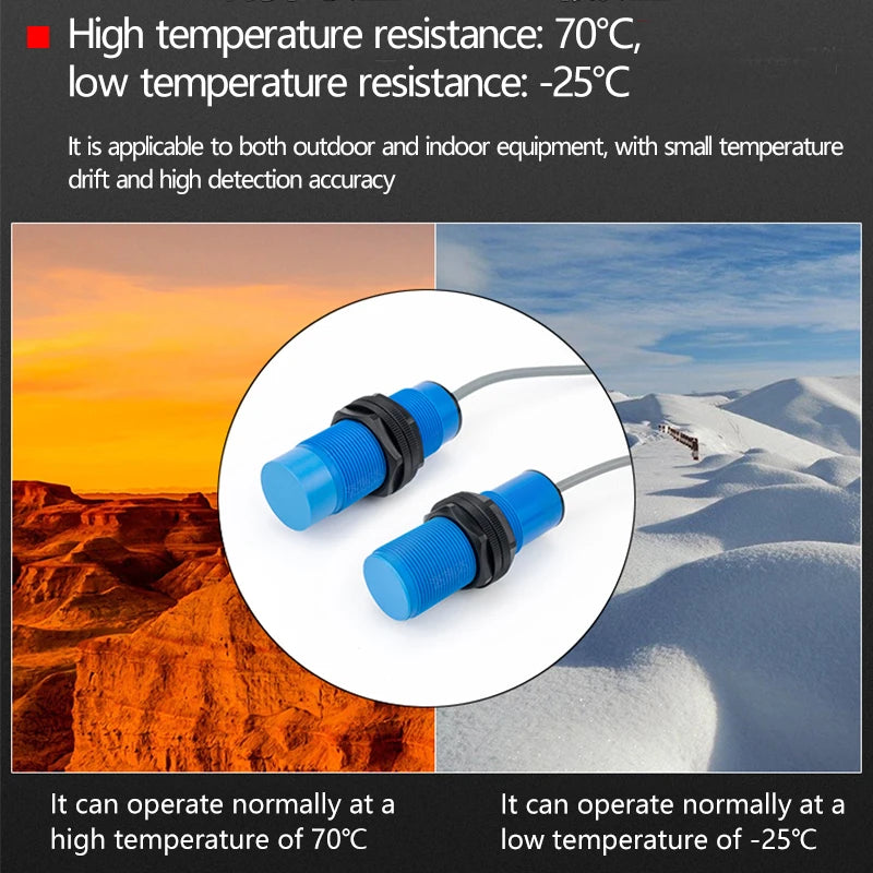 M30 capacitive proximity switch, metal and non-metal induction switch, glass liquid level detection, water switch sensor