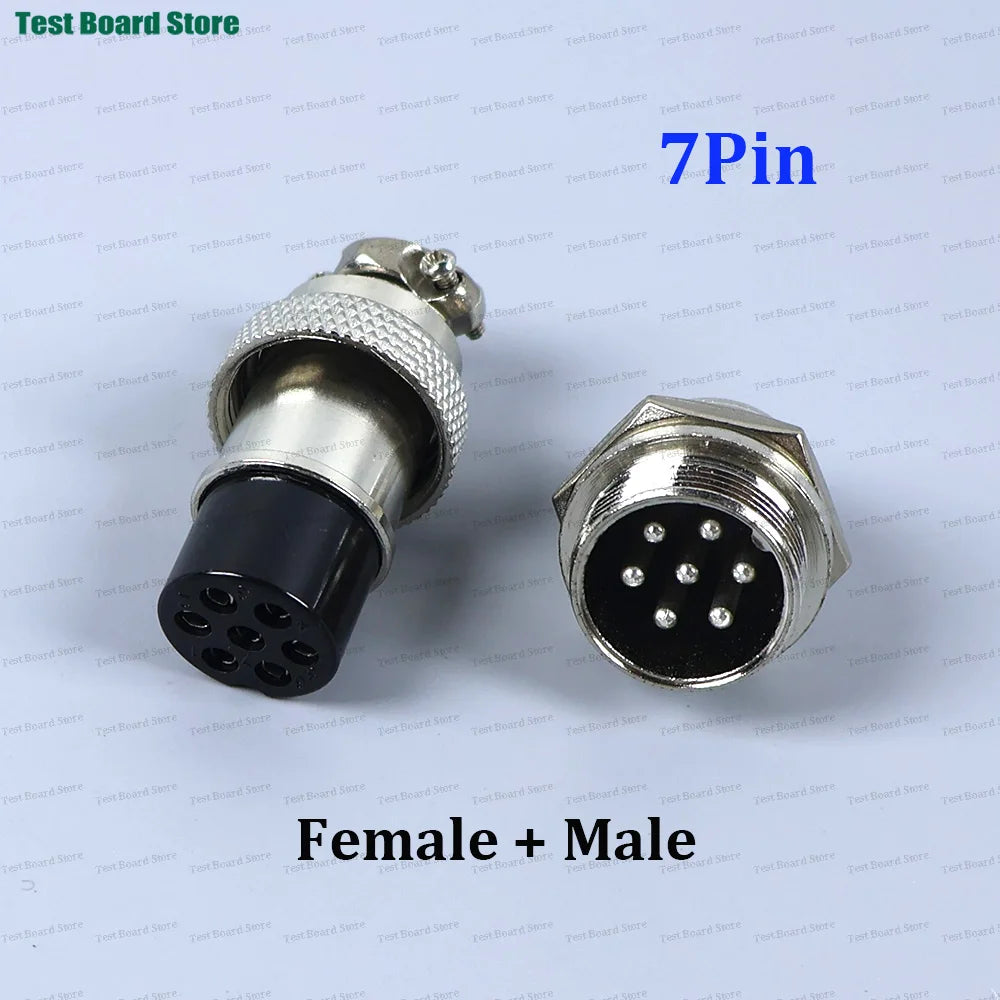 1/2/5Set GX20 Aviation Connector 2 3 4 5 6 7 8 9 10 12Pin Docking Aviation Male Female Plug Socket Waterproof Circular Connector