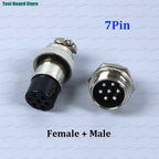 1/2/5Set GX20 Aviation Connector 2 3 4 5 6 7 8 9 10 12Pin Docking Aviation Male Female Plug Socket Waterproof Circular Connector