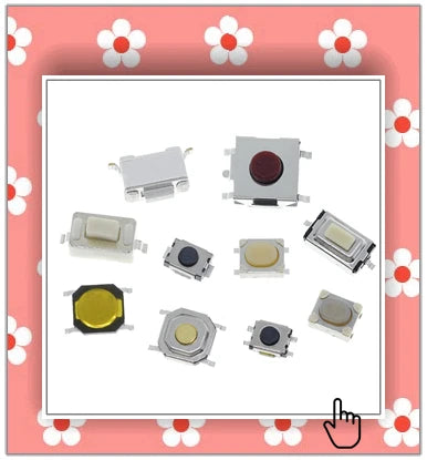 TZT 25PCS Tactile Push Button Switch Momentary 12*12*7.3MM Micro switch button + 25PCS Tact Cap(5 colors) for Arduino Switch