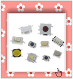 TZT 25PCS Tactile Push Button Switch Momentary 12*12*7.3MM Micro switch button + 25PCS Tact Cap(5 colors) for Arduino Switch