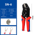 Crimping Tool For Dupont JST MOLEX Terminals,No/Pre Insulated Ferrules,Butt Connectors,Solar & Coax Connectors SN-58B 2549 2546B