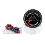 52mm 0-190ohm Waterproof Boat Marine Rudder Angle Indicator With Rudder Angle Sensor 7 color Backlight for Car Truck 12V/24V