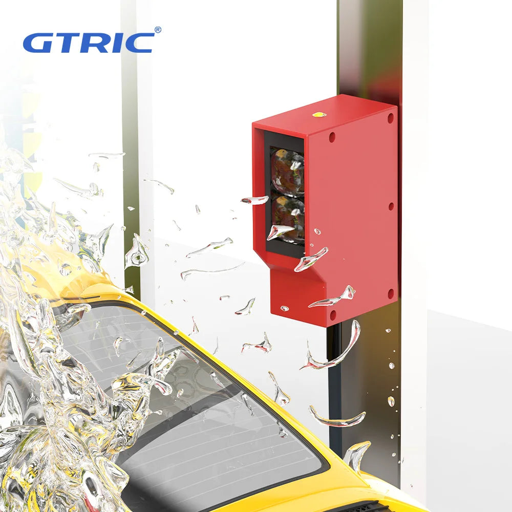 GTRIC Square Photoelectric Sensor Optic Infrared Switch Diffuse Reflection IP67 Waterproof 24-220V AC DC Universal 7m Distance