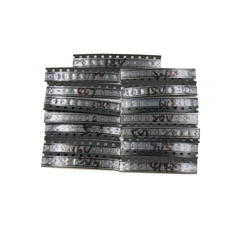 SOD-323 Zener Diode Kit 150Pcs 15 Values x 10Pcs SMD Voltage Regulator Assortment for DIY Electronics
