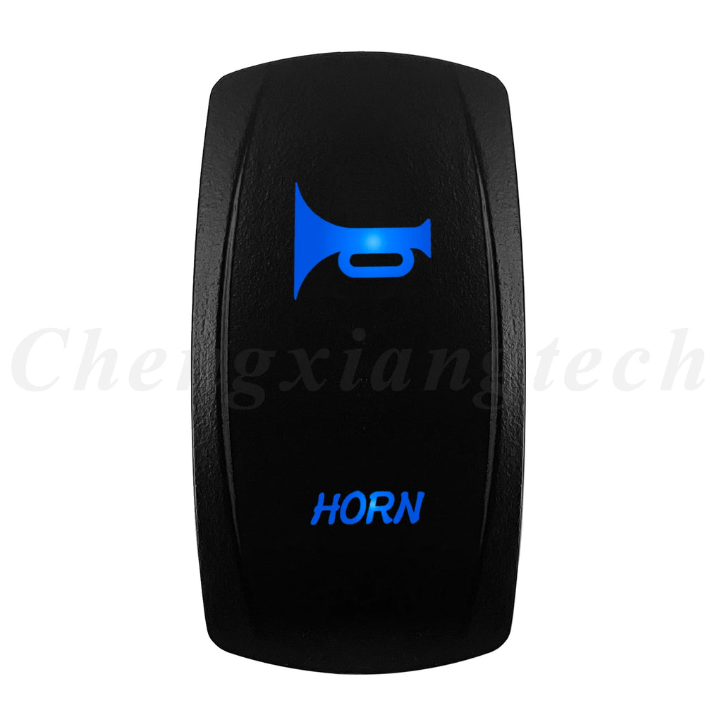 12V 20A Blue Led Car Boat Laser Rocker Switch ON OFF, (ON) OFF, ON OFF ON, (ON) OFF ON, (ON) OFF (ON) Waterproof