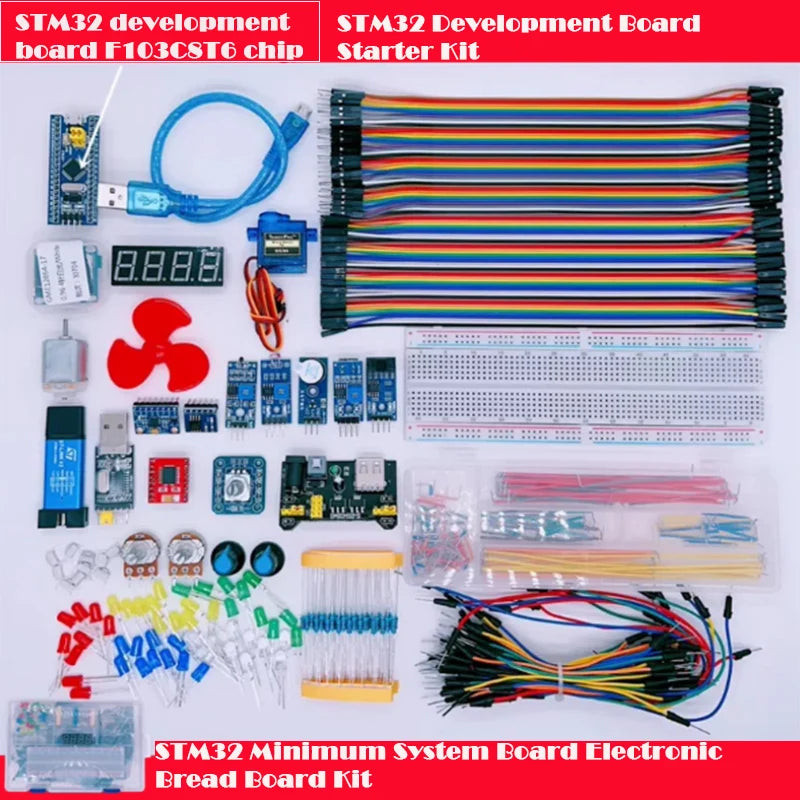 STM32 Development Board Starter Kit Box STM32 Development Board Advanced Beginner Kit box STM32F103c8t6 Minimum System Board
