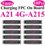 10cs USB Charging FPC Connector For Samsung A51 31 A71 A41 A21 A52 A32 A22 A12 A72 A02 Charger Plug On Board 78Pin Motherboard
