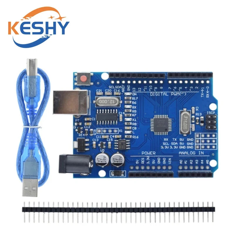 UNO R3 Development Board ATMEGA328P CH340 / ATEGA16U2 Compatible For Arduino with Cable R3/R4 UNO Proto Shield Expansion Board