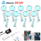 1 2 3 5 6 8 Lihgts RGB LED Cabinet Light 12V WiFi Bluetooth 24Key 44Key Remote Control Power Kit for Kitchen Wardrobe Lighting