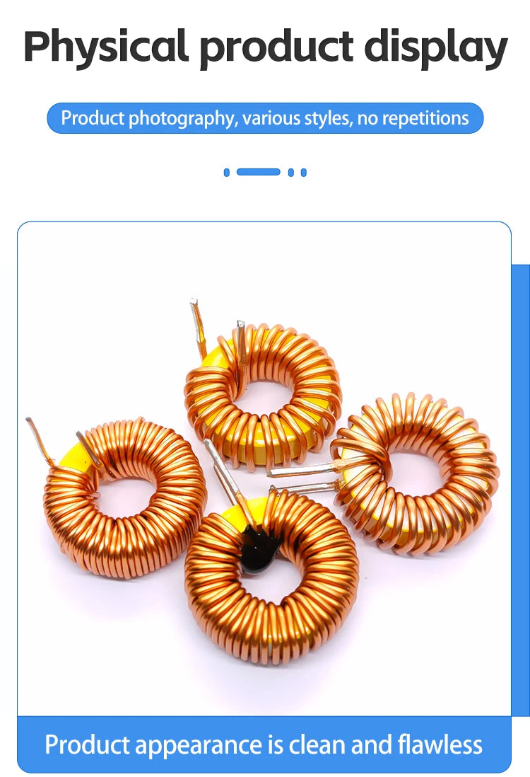 20mm 80-26 Iron powder core Toroidal inductor Wirewound inductor Iron powder core Magnetic ring inductor