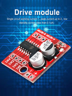 L298N 2-Way DC Motor Driver Module DC 2V-10V 1.5A Driver Module PWM Speed Dual H-Bridge Stepper Motor Driver