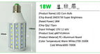 12-60v led corn bulbs smd 5730 12v 24v 36v 48v 60v LED corn light 7w 10w 15w 18w 25w 30W E27 B22 warm/cool white
