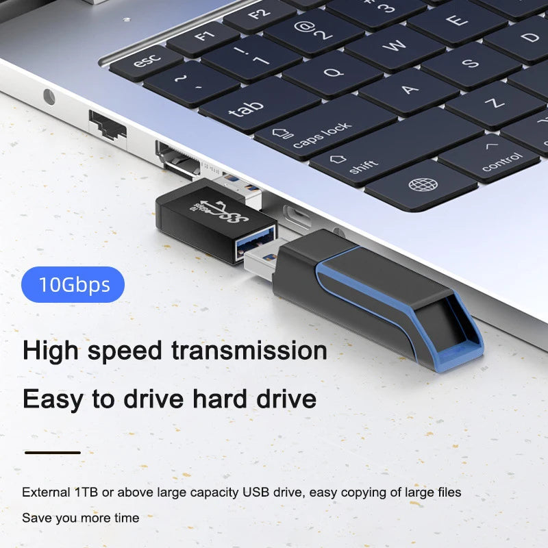 90 Degree USB 3.0 Male to Female Right Angle Extension Adapter USB Upward Elbow Adapter 10Gbps For Laptop PC Connector Converte