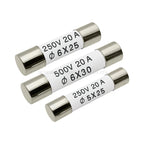 10PCS 5*25/6*25/6*30MM Ceramic Fuse 0.5A 1A 2A 3A 4A 5A 6A 8A 10A 13A 15A 16A 20A 25A 30A 250V 500V RO55 RO57 RO58 Fuse BS1362