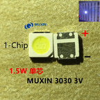 100pcs 3030 Backlight High Power LED DOUBLE CHIPS 1w 1.5W 2w 3V-3.6V 6v lextar JUFEI AOT Cool white PT30A66 TV