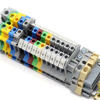 4PCS Wire Electrical Conector Terminal Connector Screw Cable Din Rail Terminal Blocks Strip Power Distribution Block Terminator