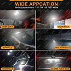 2/4/10/20 PCS CANBUS T10 W5W LED Bulb For Car Interior Dome Trunk License Plate Wedge Side Lights 12V 24V 4014-26SMD 6500K White