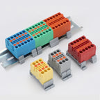 Push-in Terminal Block Multiple In Out Terminal Quick Connection of Wires Din Rail Wire Connector Universal Junction Box TB1-X6D