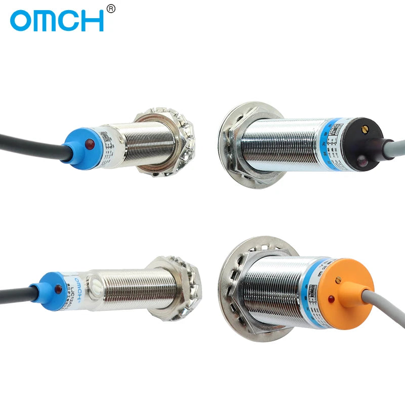 OMCH Capacitive Proximity Sensor LJC 12 18 30MM Detection Distance 2/5/10/20MM PNP NPN NO NC Cylindrical Proximity Sensor Switch