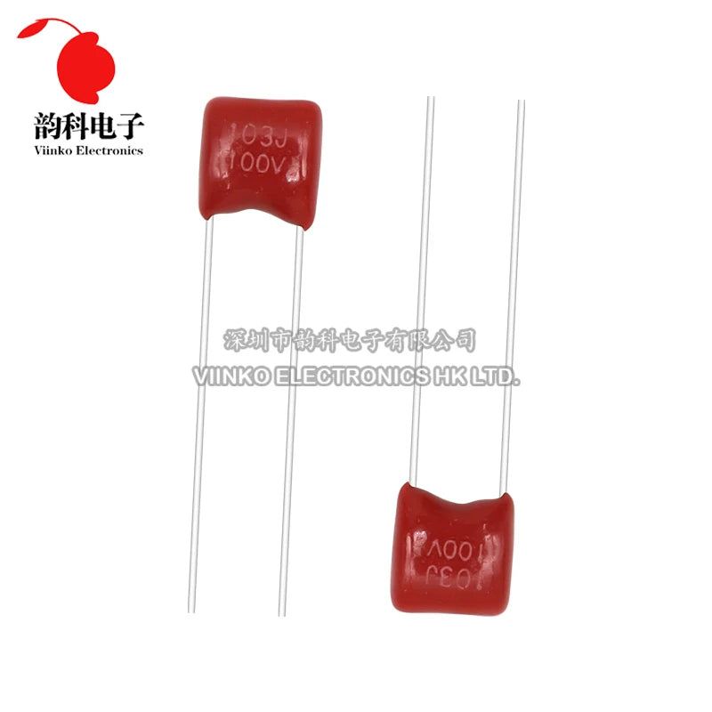 CBB Capacitor Assortment Kit 100V 10nF - 470nF 100PCS=10values*10pcs Metallized Polyester Film Capacitors KIT DIY