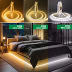 5V Motion Sensor Nigth Light COB Led Strip USB Battery Power 3mm 5mm 8mm PCB 320 LEDs Flex Lamp for Under Cabinet Kitchen Stairs