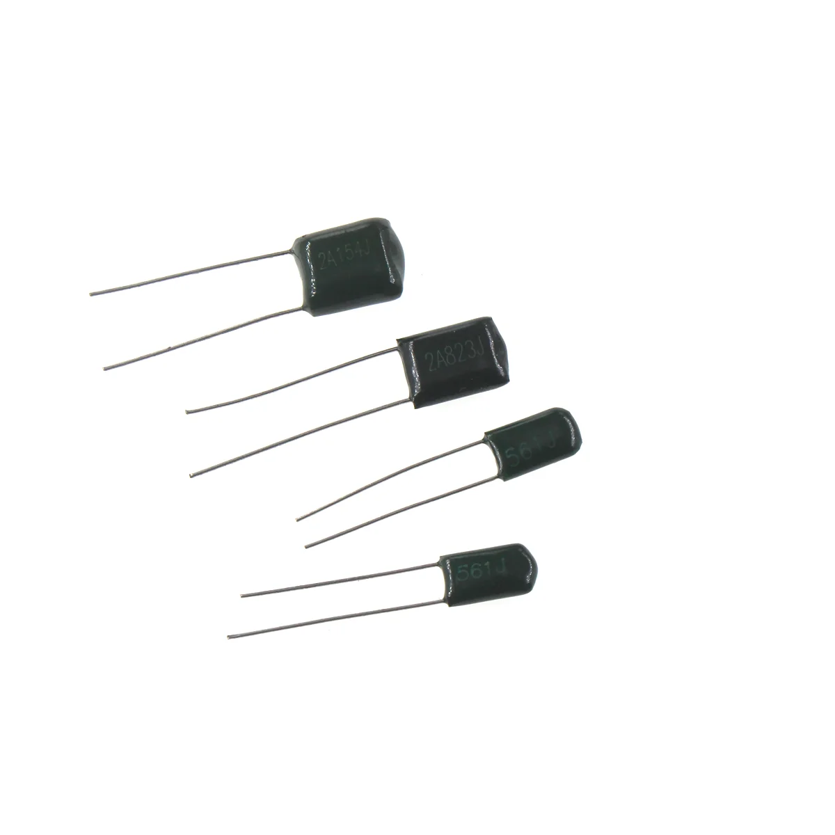 100/50pcs/Lot 630V Polyester Film Capacitor 1NF 1.5NF 10NF 22NF 33NF 47NF 2J102 2J152 2J222 2J472 2J682 2J103 2J223 2J333 2J473