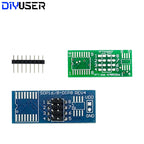 CH341A CH341B  24 25 Series EEPROM Flash BIOS USB CH341B Programmer Module  SOP8 Test Clip For EEPROM 93CXX / 25CXX / 24CXX