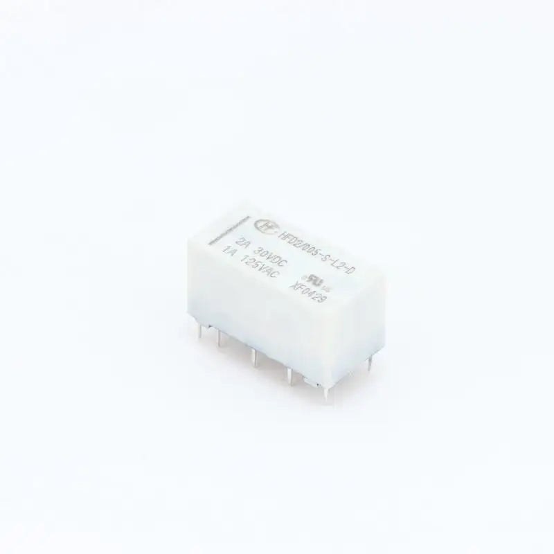 1Pc 12V Coil Bistable Latching Relay DPDT 30VDC 2A 1A 125VAC HFD2-005-S-L2-D Realy High Quality Home Improvement