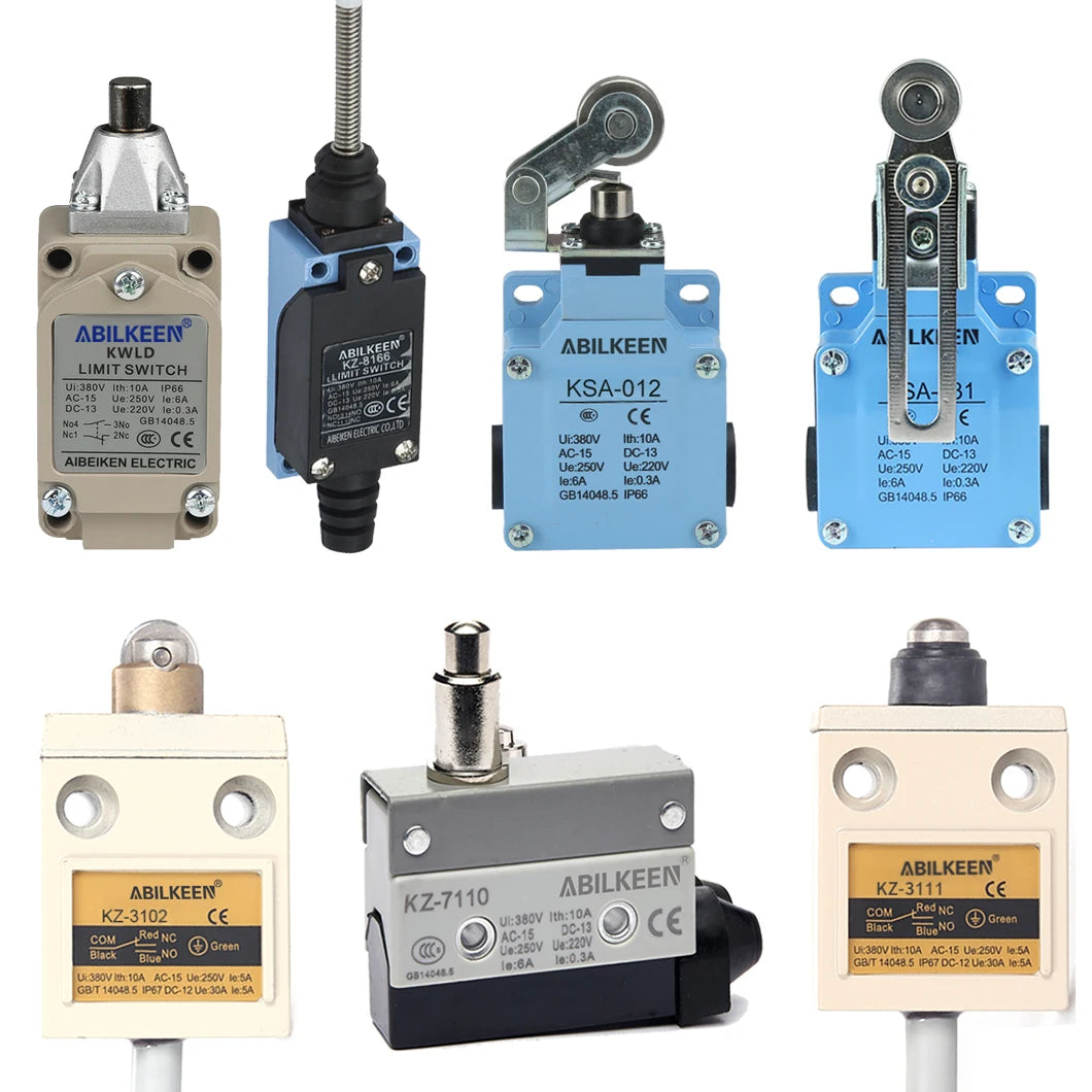 ABILKEEN Stainless Steel IP66 Waterproof KSA Series Industrial Machine Limit Switch Multiple Styles Limit Switch Available