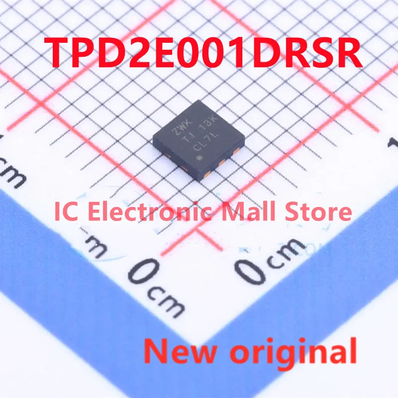 10PCS New Original TPD2E001DRSR TPD2E001 ZWK SON-6 (3x3) TVS/ESD diode