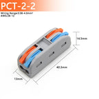 1~100pcs Quick Wire Connectors Universal Compact Splicing Wiring Cable Connection 0.08-4.0mm2 Push-in Conductor Terminal