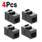RJ45 Coupler CAT6 Connector Ethernet Extender Female To Female Keystone Jack Cat6 High-Speed Internet Cable Adapters