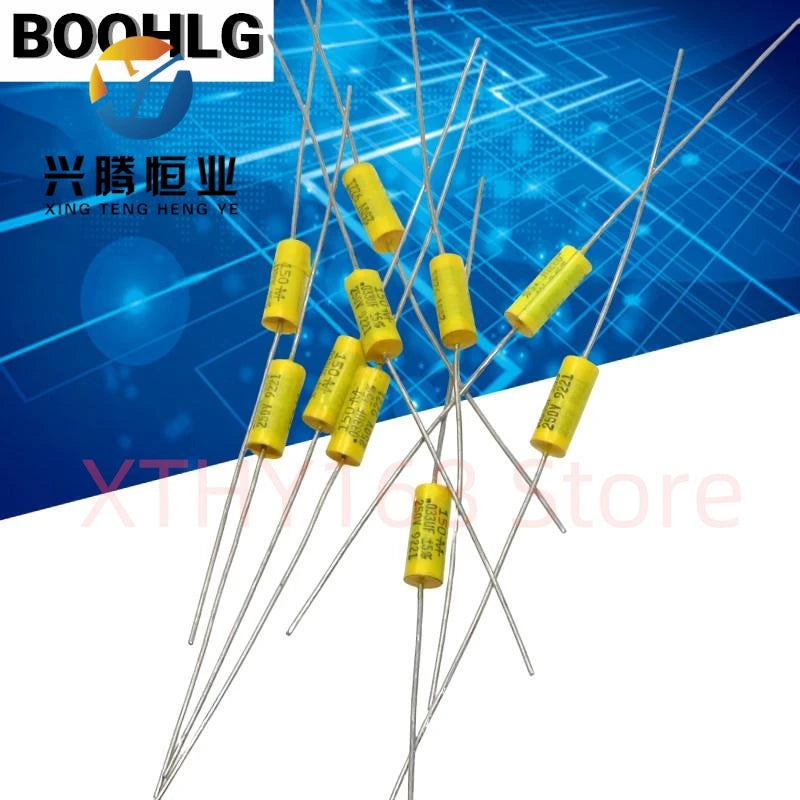 10PCS MALLORY 250V 0.033uf 33nf 333j through-hole copper leg axial polyester film capacitor