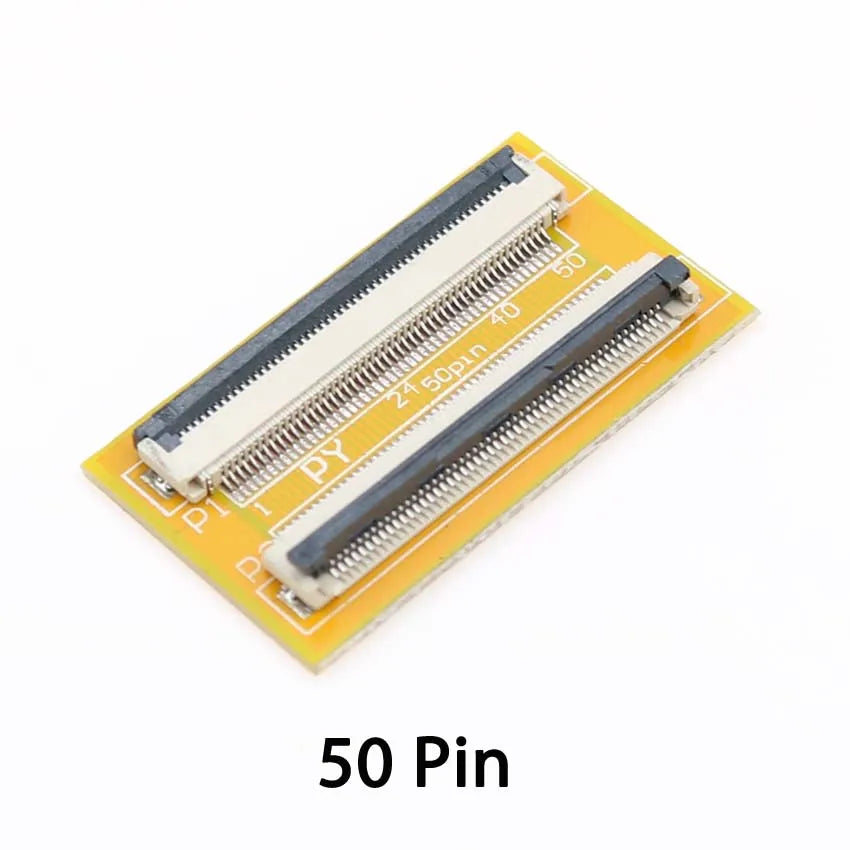 Cltgxdd 1Piece 6P 10P 12P 24P 30P 40P 50P 60P 0.5mm FFC FPC Connector Flexible Flat Cable Lengthen Extension Adapter Board