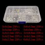 250Pcs Micro Tactile Tact Push Button Switch Assorted Kit 2P 4 Pin SMD PCB Momentary Self-reset Car Remote Control Switch Repair