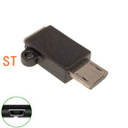 Micro USB data adapter male female USB connector, female male 5-pin Micro USB connector, left and right corners, 90 degrees