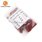 50PCS/LOT 10NF-3.3UF CBB Capacitor Assortment Kit 400V 10NF - 3.3UF 10values Metallized Polyester Film Capacitors KIT DIY