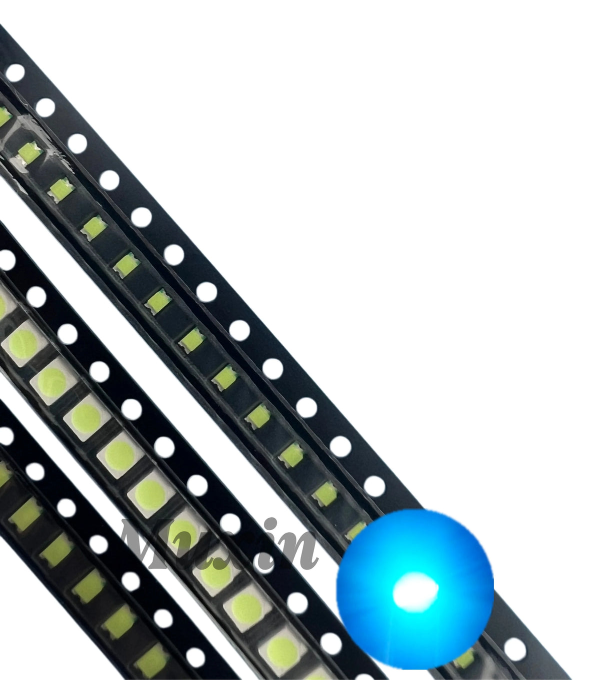 MX 100pcs 5050 1206 2835 3528 0402 0603 0805 3014 4014  Ice Blue SMD LED Diode High Brightness Lighting Bead for DIY Projects